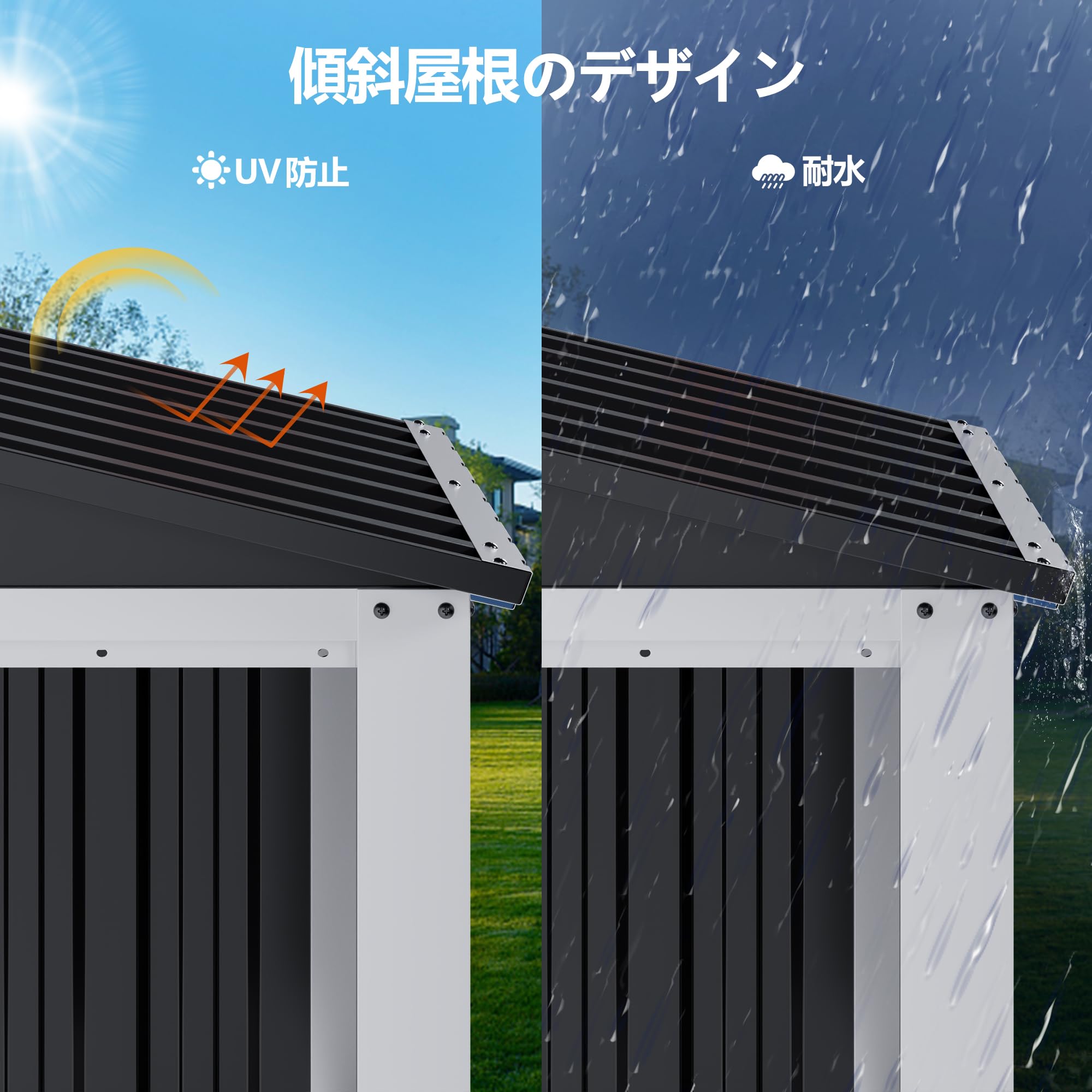 幅約290 奥行き約200 高さ約200 倉庫 物置 屋根サビ腐食多数ありジャンク